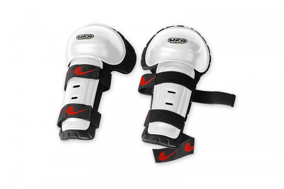 GI02040W.jpg Chránič kolien UFO SHIN GUARD Thermoformed biely – Obrázok 1