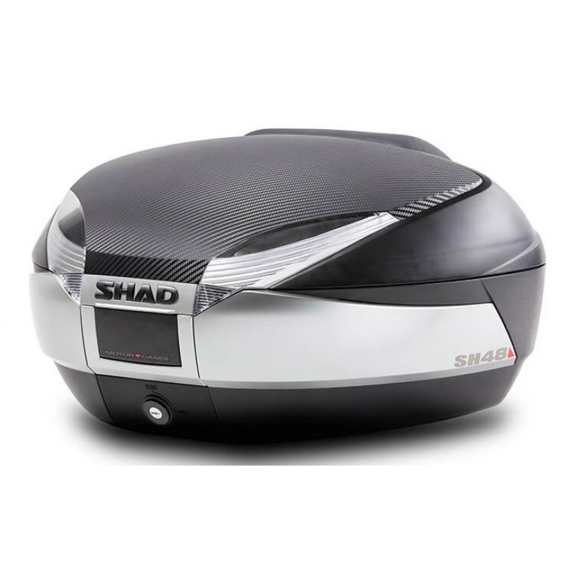 SH48-TIT-CARB.jpg Kufor SHAD SH48 Titanium New Carbon (48l) + opierka – Obrázok 1