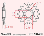 Vývodové koliesko Honda CRF 250 18-26 – Obrázok 2