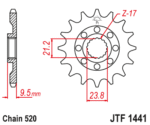 Vývodové koliesko Suzuki RMZ 450 05-12 – Obrázok 3