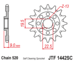 Vývodové koliesko Suzuki RMZ 250 13-26 – Obrázok 2