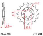 Vývodové koliesko Honda CR 250 88-07, CRF 450 02-26 – Obrázok 2