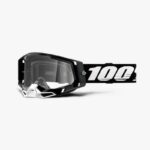 Okuliare 100% Racecraft2 Black Clear Lens – Obrázok 2