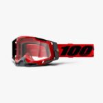 Okuliare 100% Racecraft2 Red Clear Lens – Obrázok 2