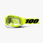 Okuliare 100% Racecraft2 Fluo Yellow Clear Lens – Obrázok 2