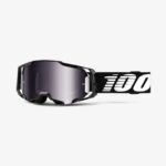 Okuliare 100% Armega Black Silver Flash Mirror Lens