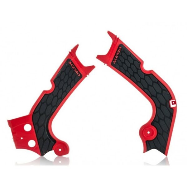 Kryty rámu X-GRIP Honda CRF 250 18-19, 450 17-18 červeno-čierny