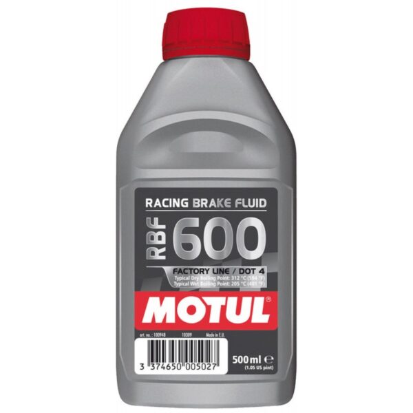 MOTUL DOT 4 RBF 600 Factory Line Brake Fluid (500ml)