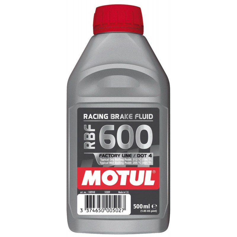 100948.jpg MOTUL DOT 4 RBF 600 Factory Line Brake Fluid (500ml) – Obrázok 1