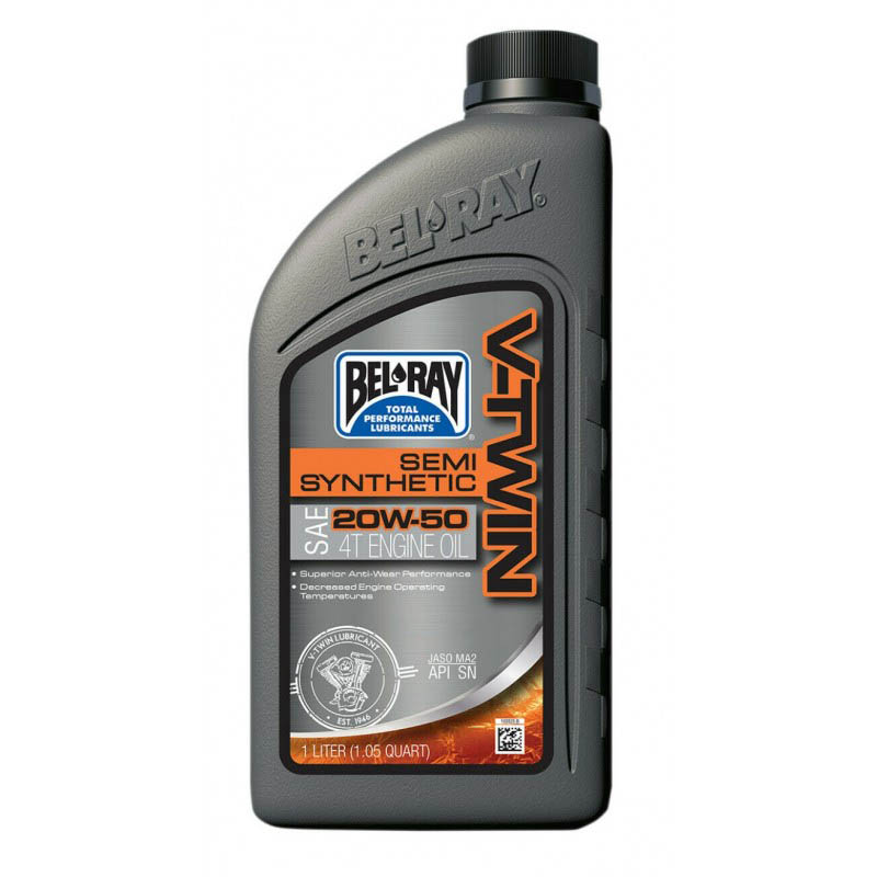 96910-BT1.jpg Bel-Ray V-Twin Semi-Synthetic 20W50 (1L) – Obrázok 1