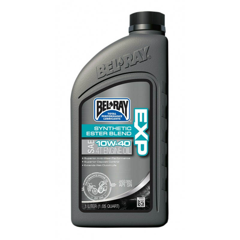 99120-B1LW.jpg Bel-Ray EXP Synthetic Ester Blend 4T 10W40 (1L) – Obrázok 1