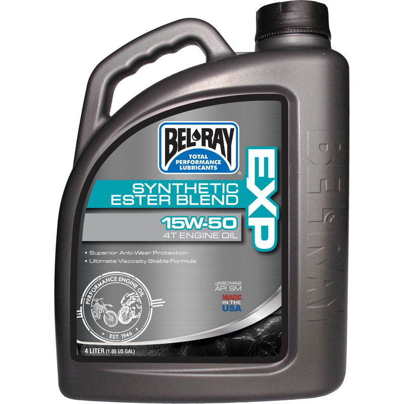 99130-B4LW.jpg Bel-Ray EXP Synthetic Ester Blend 4T 15W50 (4L) – Obrázok 1