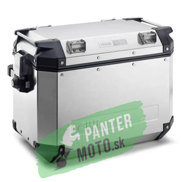 Bočný kufor TREKKER OUTBACK 48L strieborný ľavý