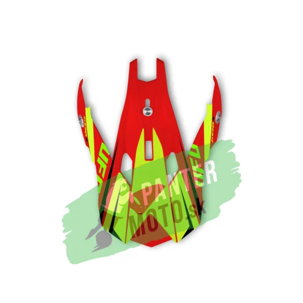 Šilt na prilbu UFO INTERCEPTOR II Genix red