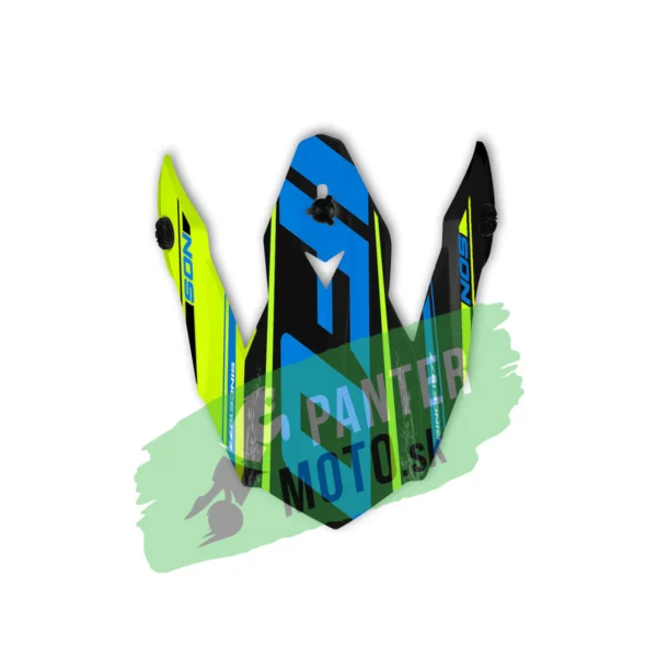 Šilt na prilbu UFO ONYX Nos yellow, blue and black