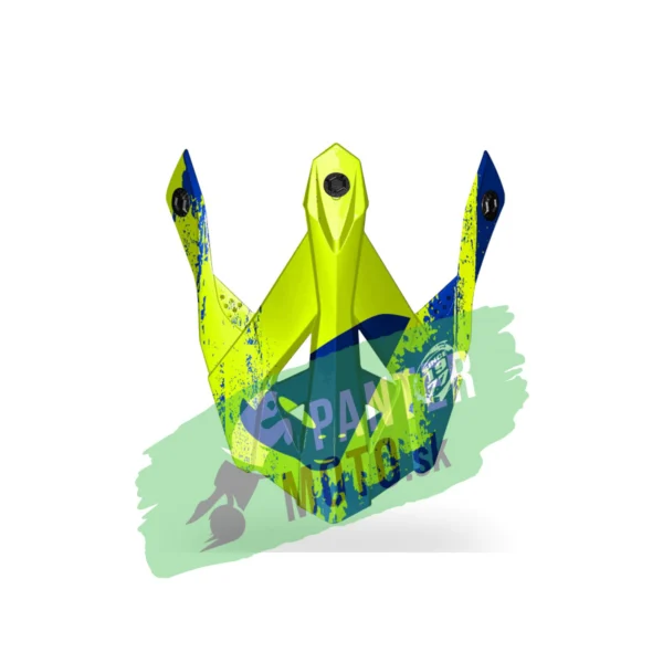 Šilt na prilbu UFO INTREPID Blue and neon yellow