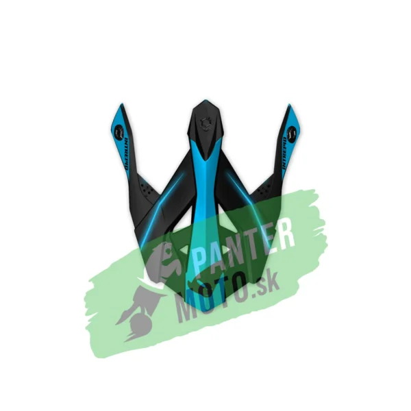 Šilt na prilbu UFO INTREPID Black blue glossy