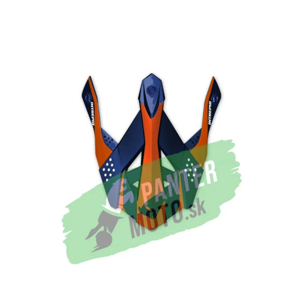 Šilt na prilbu UFO INTREPID Blue-orange matt