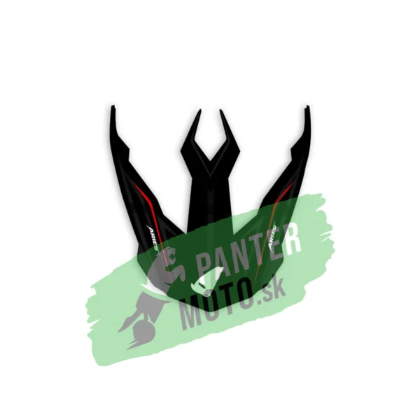 Šilt na prilbu UFO ARIES Black-red matt