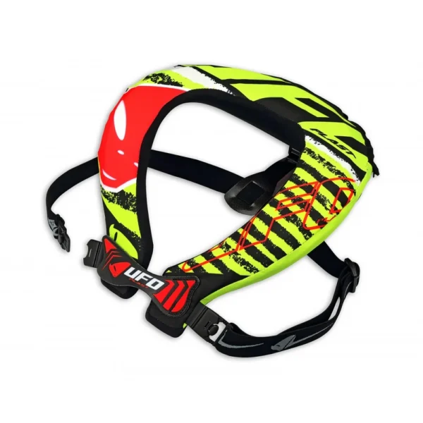 Krčný chránič UFO BULLDOG Neon yellow and red