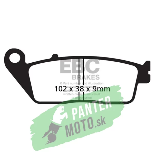 Brzdové platničky EBC FA142 (rôzne zmesi)