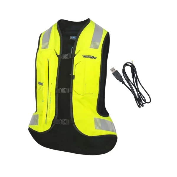Airbagová vesta Helite E-Turtle HiVis Fluo