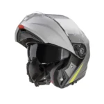 Prilba Garibaldi G100 P/J Flip-up with Pinlock, Grey/ Neon yellow