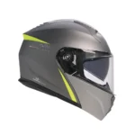 Prilba Garibaldi G100 P/J Flip-up with Pinlock, Grey/ Neon yellow – Obrázok 2