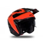 Prilba UFO SHERATAN Neon orange/Black 2023 – Obrázok 3