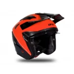 Prilba UFO SHERATAN Neon orange/Black 2023 – Obrázok 4