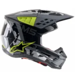 Prilba Alpinestars SM5 Rover Anthracite fluo yellow grey – Obrázok 4