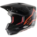 Prilba Alpinestars SM5 Compass Black orange flourescent matte