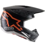 Prilba Alpinestars SM5 Compass Black orange flourescent matte – Obrázok 2