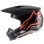 Prilba Alpinestars SM5 Compass Black orange flourescent matte – Obrázok 3