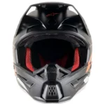 Prilba Alpinestars SM5 Compass Black orange flourescent matte – Obrázok 4