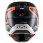 Prilba Alpinestars SM5 Compass Black orange flourescent matte – Obrázok 5