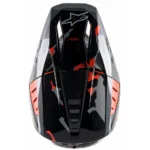 Prilba Alpinestars SM5 Rover Anthracite red flourescent gray camo glossy – Obrázok 5