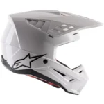 Prilba Alpinestars SM5 Solid White glossy – Obrázok 2