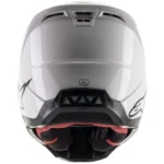 Prilba Alpinestars SM5 Solid White glossy – Obrázok 5