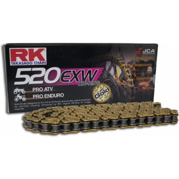 Reťaz RK 520 EXW GOLD&BLACK