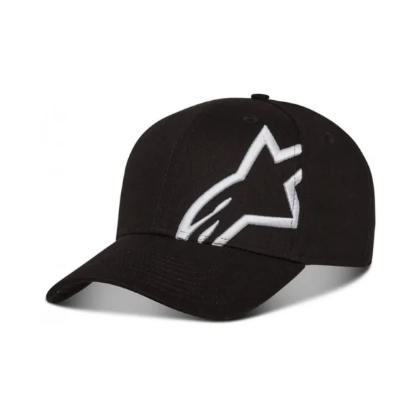 Šiltovka Alpinestars Corp Snap Black/White