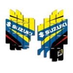 Nálepky na mriežky chladičov DREAM 4 Suzuki – Obrázok 4