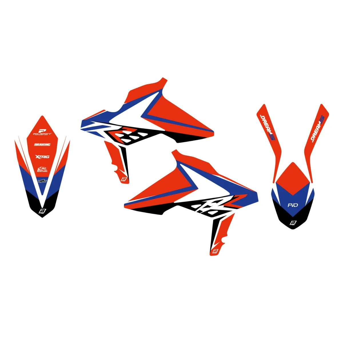 Polepy DREAM 5 Beta RR 2T/4T 13-17 – Obrázok 2