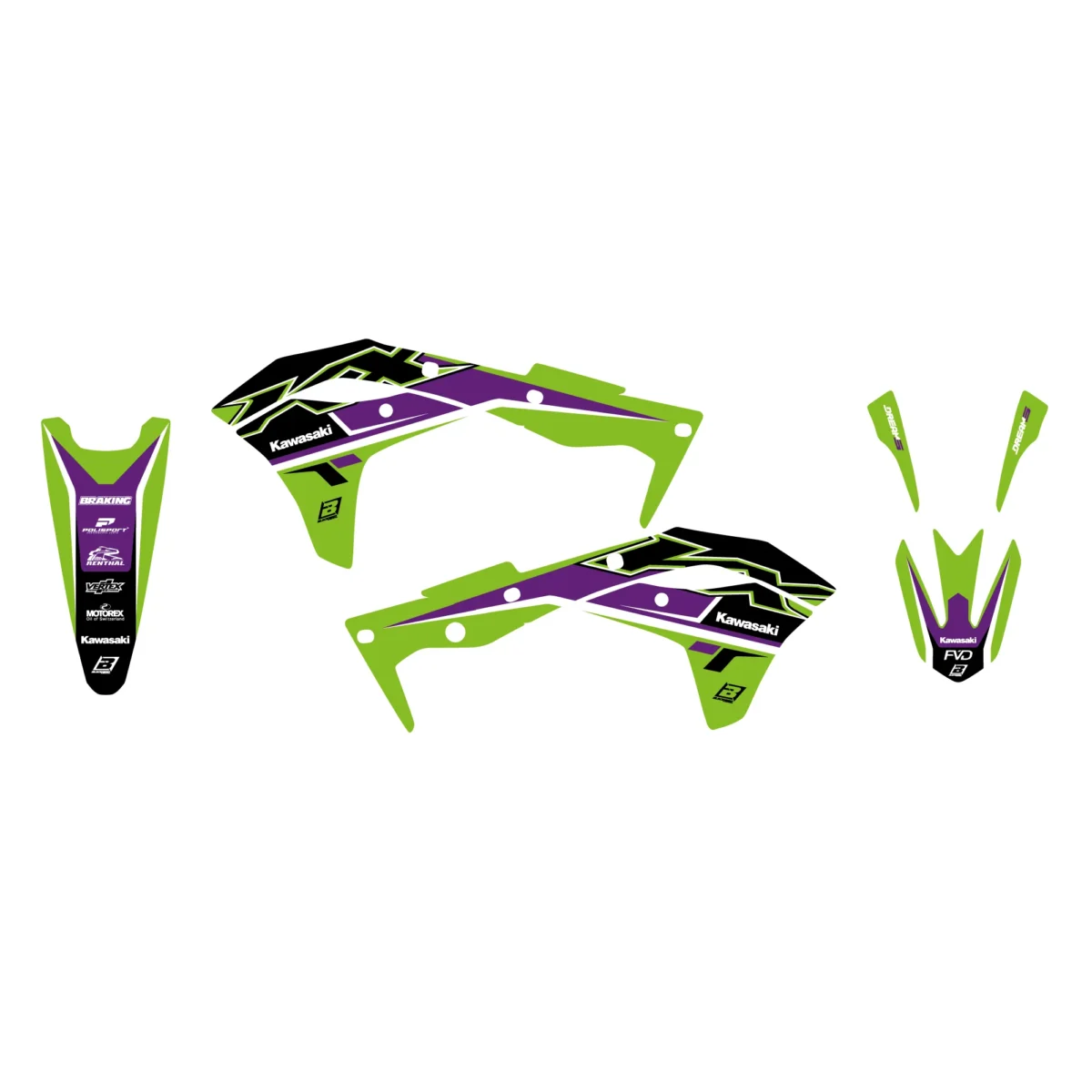 Polepy DREAM 4 Kawasaki KXF 250 17-20 – Obrázok 2