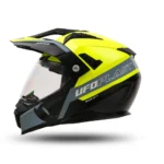 Prilba UFO ARIES Black/Neon yellow 2024 – Obrázok 4