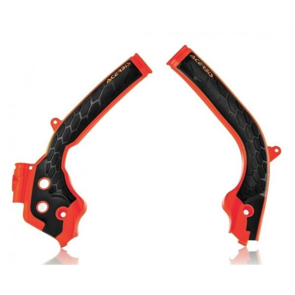 Kryty rámu X-GRIP KTM SX/SXF 16-18, EXC/EXCF 17-19 oranžovo-čierny