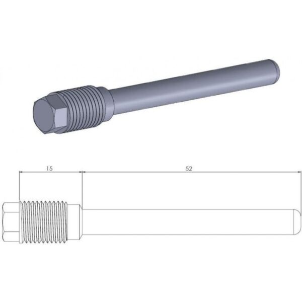 Zaisťovací kolík zadných brzdových platničiek Beta, Honda, Kawasaki, Suzuki, Yamaha
