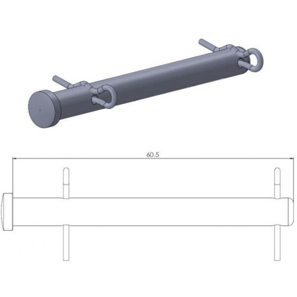 Zaisťovací kolík zadných brzdových platničiek KTM, Husaberg, Husqvarna