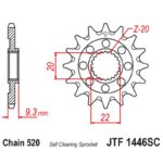 Vývodové koliesko Kawasaki KXF 250 06-26 – Obrázok 2