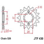 Vývodové koliesko Kawasaki KXF 250 04-05, Suzuki RMZ 250 04-06 – Obrázok 2